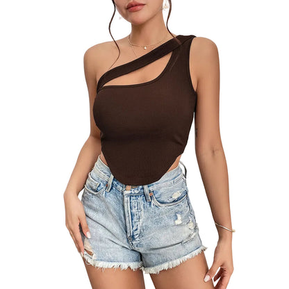 Women's Front Cutout Slim Fit Tank Top