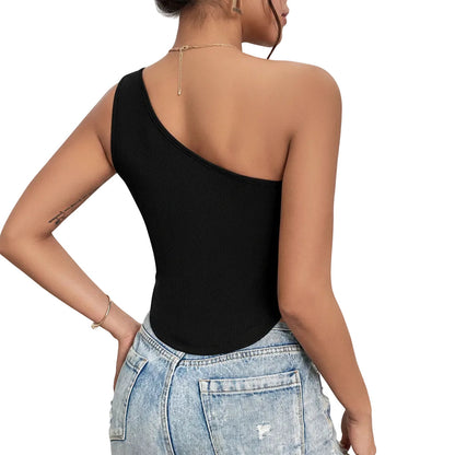 Women's Front Cutout Slim Fit Tank Top