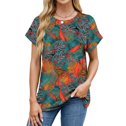 Women's Printed Loose Fit Casual T Shirt